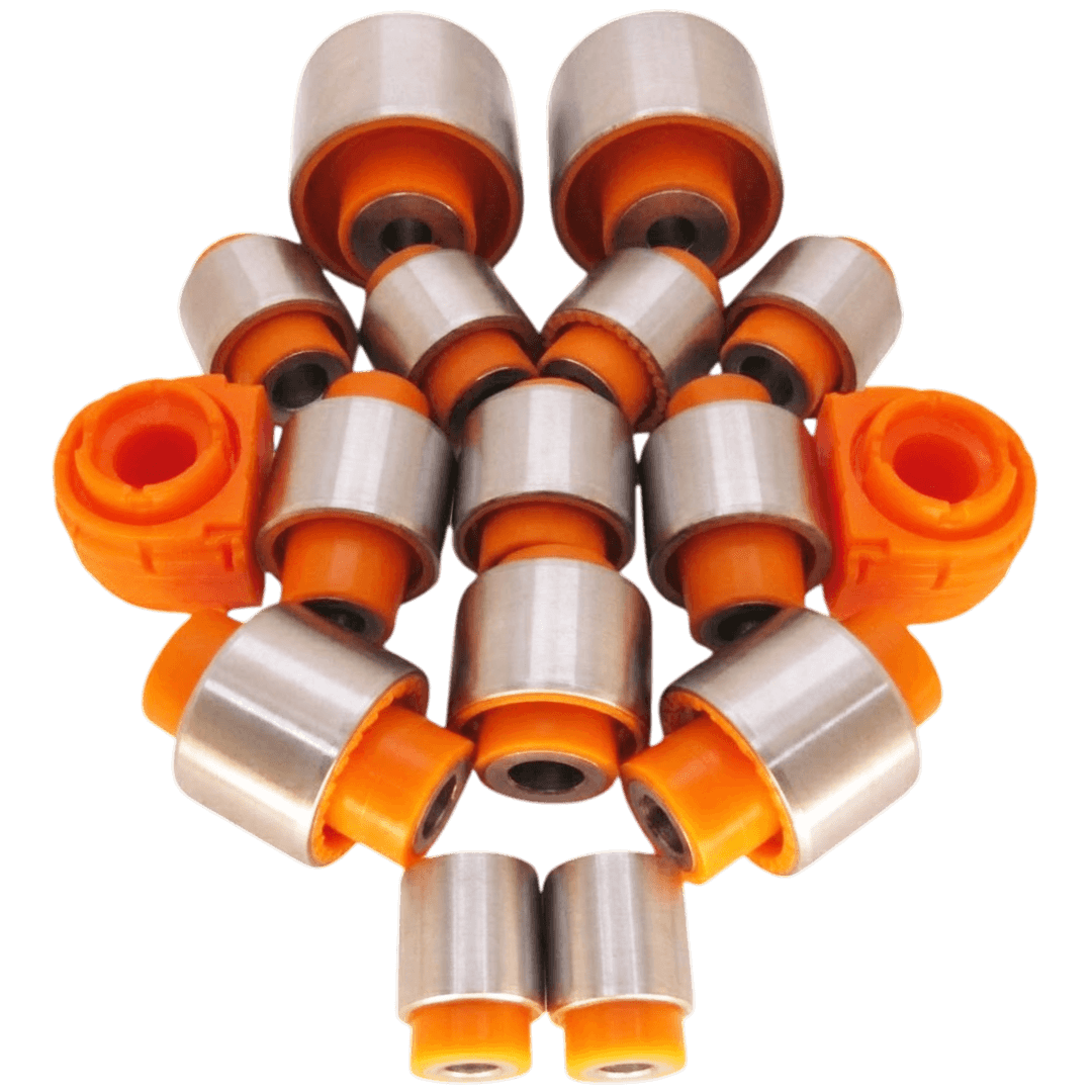 Polyurethane rear suspension kit Skoda Octavia 2004-2013: 1K0511327AQ, 1K0505465K, 1K0501529F, 1K0501530C, 1K0505541D, 1K0505223K, 1K0505224K, 1K0505323N, 1K0505311AB, 1K0505553A wholesale from PolyPro.