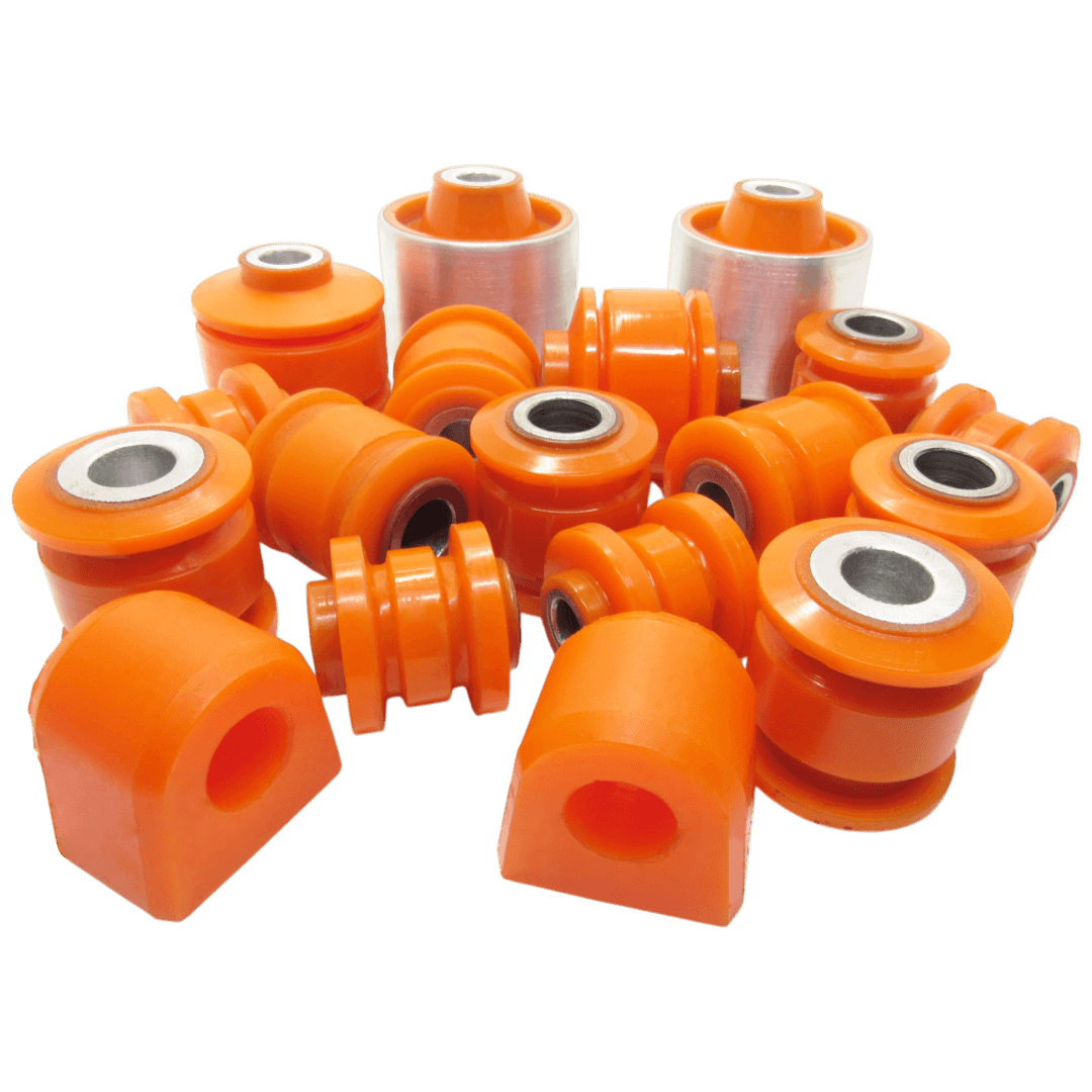Polyurethane rear suspension kit Subaru Forester 2002-2008: 20401AA020, SSB-S11R, SSBS11R, 20271AA021, SAB-012, SAB012, 20254SA000, 20271AA020, SAB-004, SAB004, 20271AA040, 20271AA010, SAB-005, SAB005, 20251AA010, SAB-007, SAB007, 20251AA050, 20254SA010, 20250AC100, 20250AA004, 20250AA002, 20250AC000, 20250AA040, 20250AA000, 20250AA050, 20250AA001, 20250AA003, 20251AA021, SAB-008, SAB008, 20251AA061, 20251AA020, 20251AA000, SAB-003, SAB003, 20251AA040, 20481AA001, 20481AA000, J67001YMT, Q034-0400, Q0340400, SU-0604, SU0604, 3508001, SLs-8001, SLs8001, 8-06-279, 806279, 0823-B11R, 0823B11R, 0823-003, 0823003, 86.16.736, 8616736, 16516AP, ATLsB1003, QL0201P, ADS78502, 53051209, SU-0001, SU0001, J4897000, 29685, 0823-003AL, 0823003AL, QF17D00008, 26.LB.716, 26LB716, Ls22032, SU-227, SU227, 106-07-701, 10607701, 09-33-482, 0933482, SS-1292, SS1292, 59596, C7283LR, PS4404, Ls27001, JTS7526, 87 92 9685, 87929685, RU-367, RU367, 56-17002-SX, 5617002SX, 83061, SU-Ls-4118, SULs4118, 8-15-1224, 8151224, TC1592, 34-16 060 0000, 34160600000, CSL18002 wholesale from PolyPro.