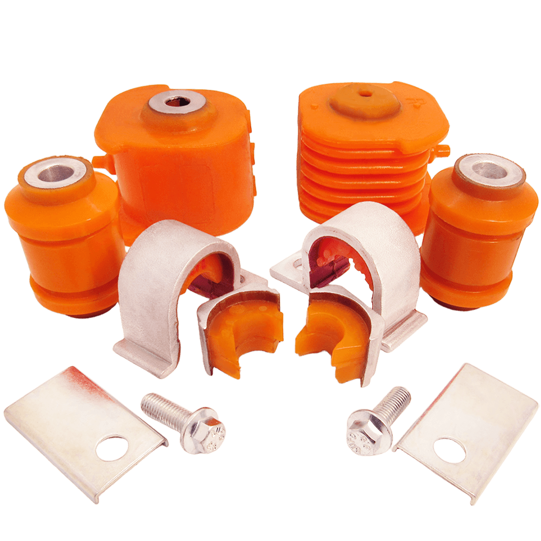 Polyurethane front suspension kit Volvo V40 1998-2006: 30872510, 30872511, MAB-020, MAB020, MB808910, MR102654, MR241342, MR916133, MR297241, MB912077, MR911569, MR439701, MN133617, MB518747, MB891492, 30818467, MAB-DA1S, MABDA1S, 54551 29010, 5455129010, 54551 29000, 5455129000, 54551 28000, 5455128000, 3520 Y5, 3520Y5, 3521 V6, 3521V6, 54505-6A0A0, 545056A0A0, 54505-6A0A1, 545056A0A1, 54504-6A0A1, 545046A0A1, 54504-6A0A0, 545046A0A0, MB891789, 4013A064, 4013A065, MB907164, MR130982, MB891788, MB891790, 4013A309, 4013A310, MB518975, MB518976, MR130983, MB907163, MR439702, MR554381, MB518713, MR198168, MR241341, MR554689, MR554690, 30887024, MR961339, MR961340, MB518712, MB891787, MR911570, MR130753, MR130754, MB912078, MR297242, MR916134, MR554382, MR353660, MR353661, 4013A045, 4013A291, 4013A292, 30883988, 4013A046, MB518960, MB518961, MB907165, MB907166, 54503 25A00, 5450325A00, 54530 25000, 5453025000, 54503 38A00, 5450338A00, 54530-31600, 5453031600, 54530 2F000, 545302F000, 54530-0U000, 545300U000, 30620989, 30620990, 30623966, 272460, 30887385, 30864687, 945444, 30810401 wholesale from PolyPro.