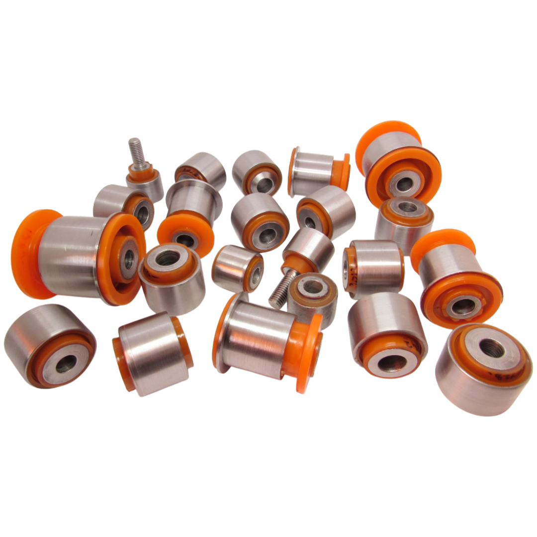 Polyurethane rear suspension kit Volkswagen Touareg 2010-2018: VWAB003, 7L0501529D, 7P0501529, 7P0501530, 7L0505398, 7L0505312B, 7L0501529C, 7L8501529 A, 7L0505397, 7L0 505 554, 955 331 045 30, 955 331 045 31, 955 331 045 32, VWAB001, 7L0505323A, 95533104900, 7L0 505 375 A, 955 331 047 10, VWAB002, VWAB-005, 7L0505311B, 95533101811, 95534158810, 7P0505311E, 7P0505312E, 7L0505466D, 7L0505465D, 7L0505466A, 7L0505466B, 7L0505466C, 2323-001RH, 2323-001LH, 7L0 505 465 C, 7L0 505 465 A, 7L8 505 465, L8 505 466, 7L8 505 466 B, 7L8 505 465 A, 7L8 505 466 A, 7L8505466, 7L0 505 465 B, 7L8 505 465 B, 955 333 069 21, 955 333 069 10, 955 333 069 11, 955 333 070 21, 955 333 070 10, VWAB-004 wholesale from PolyPro.